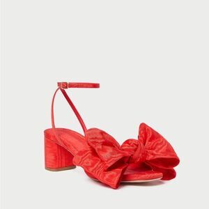 Loeffler Randall Carmen Moiré Bow Heels NWT